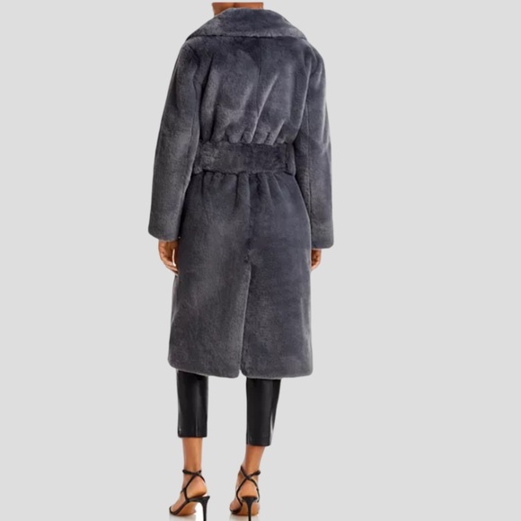 🩷VALENTINE’S DAY SPECIAL🩷 Proenza Schouler White Label Belted Faux Fur Coat - Picture 5 of 14